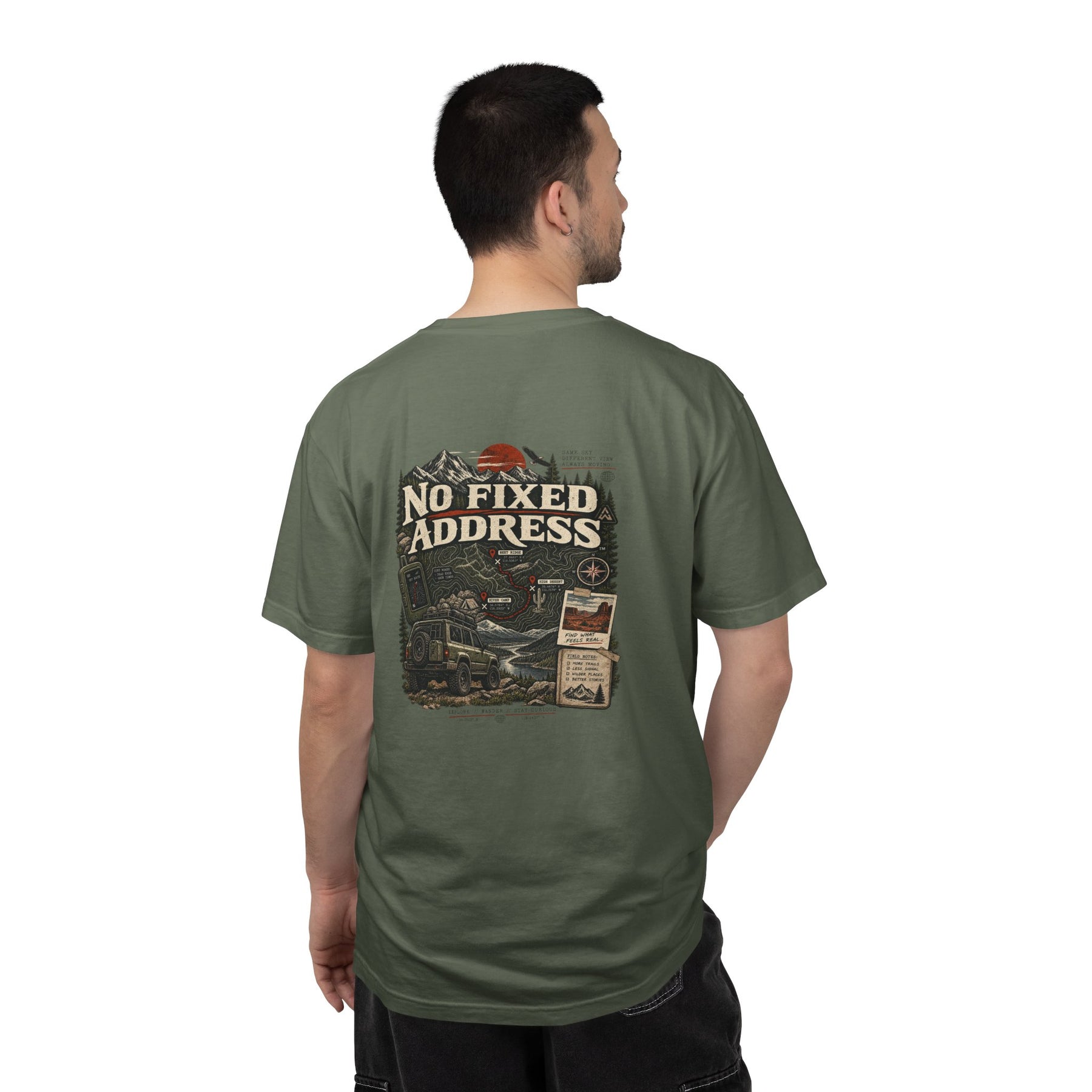 No Fixed Address — Garment-Dyed Tee — alternate product view two