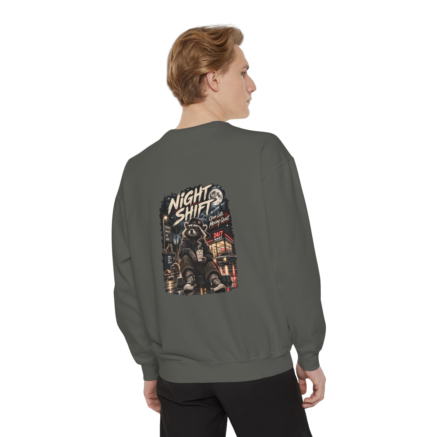 Night Shift — Garment-Dyed Crewneck — alternate product view two
