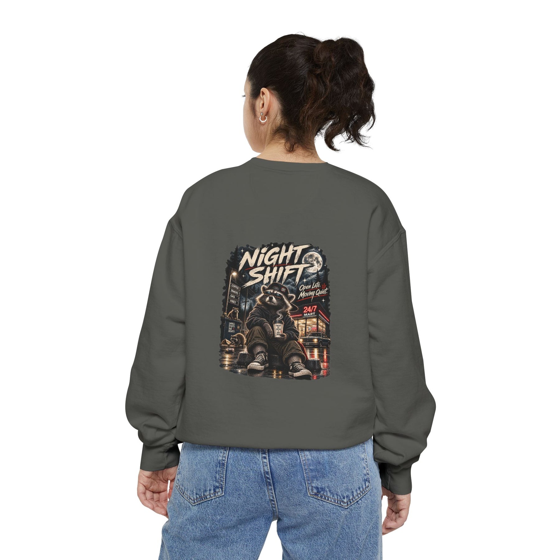 Night Shift — Garment-Dyed Crewneck — alternate product view three