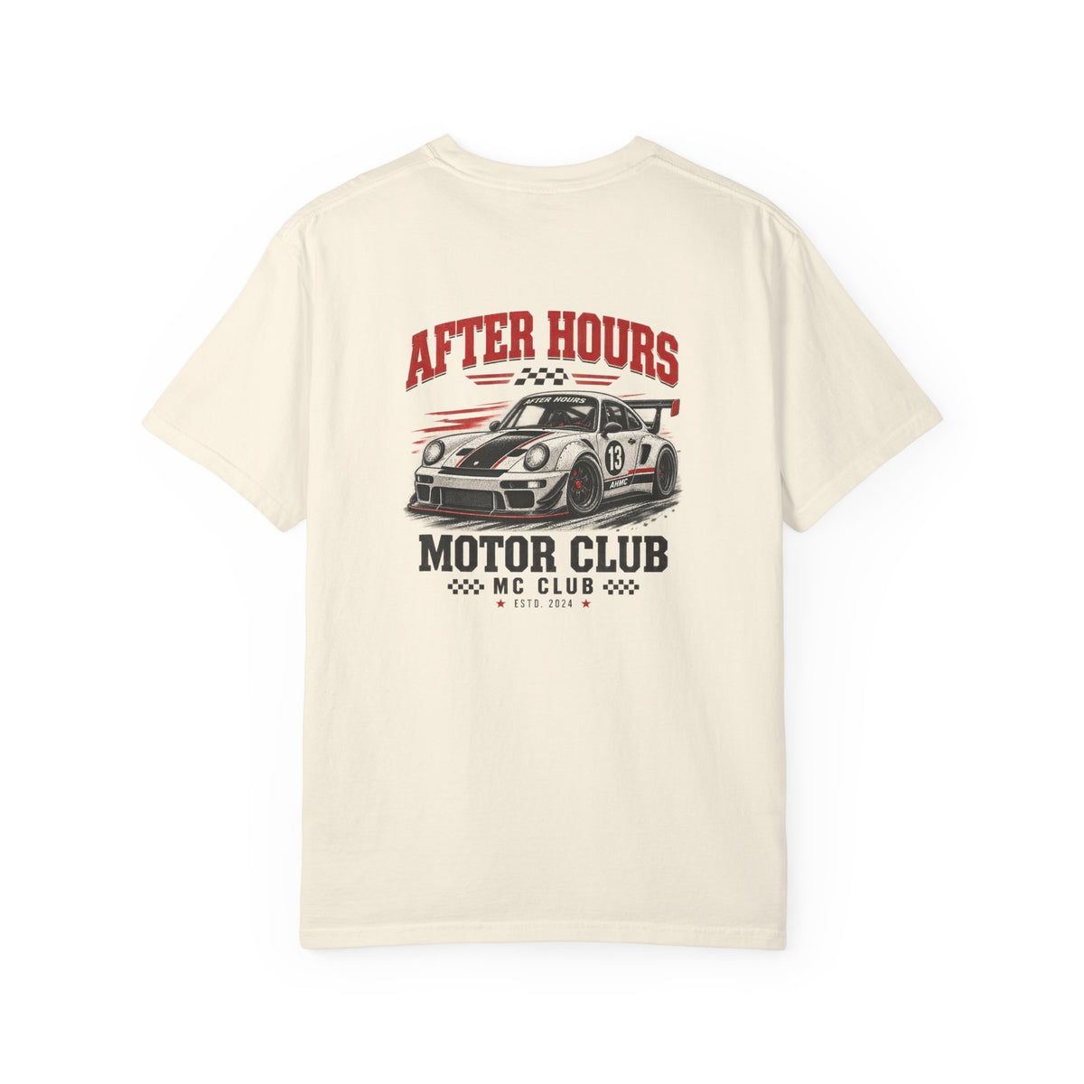 After Hours Motor Club — Garment-Dyed Tee — back product view
