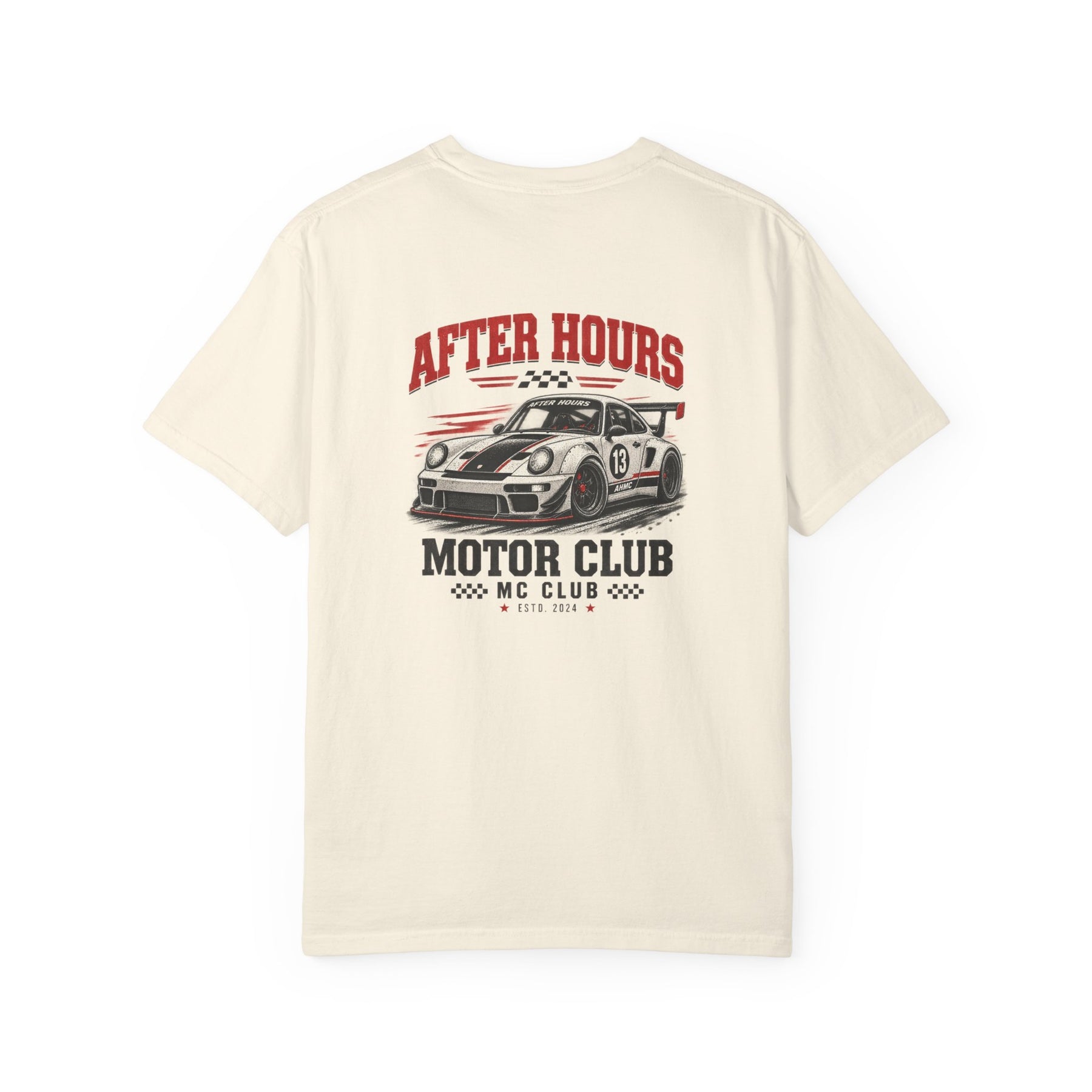 After Hours Motor Club — Garment-Dyed Tee — back product view
