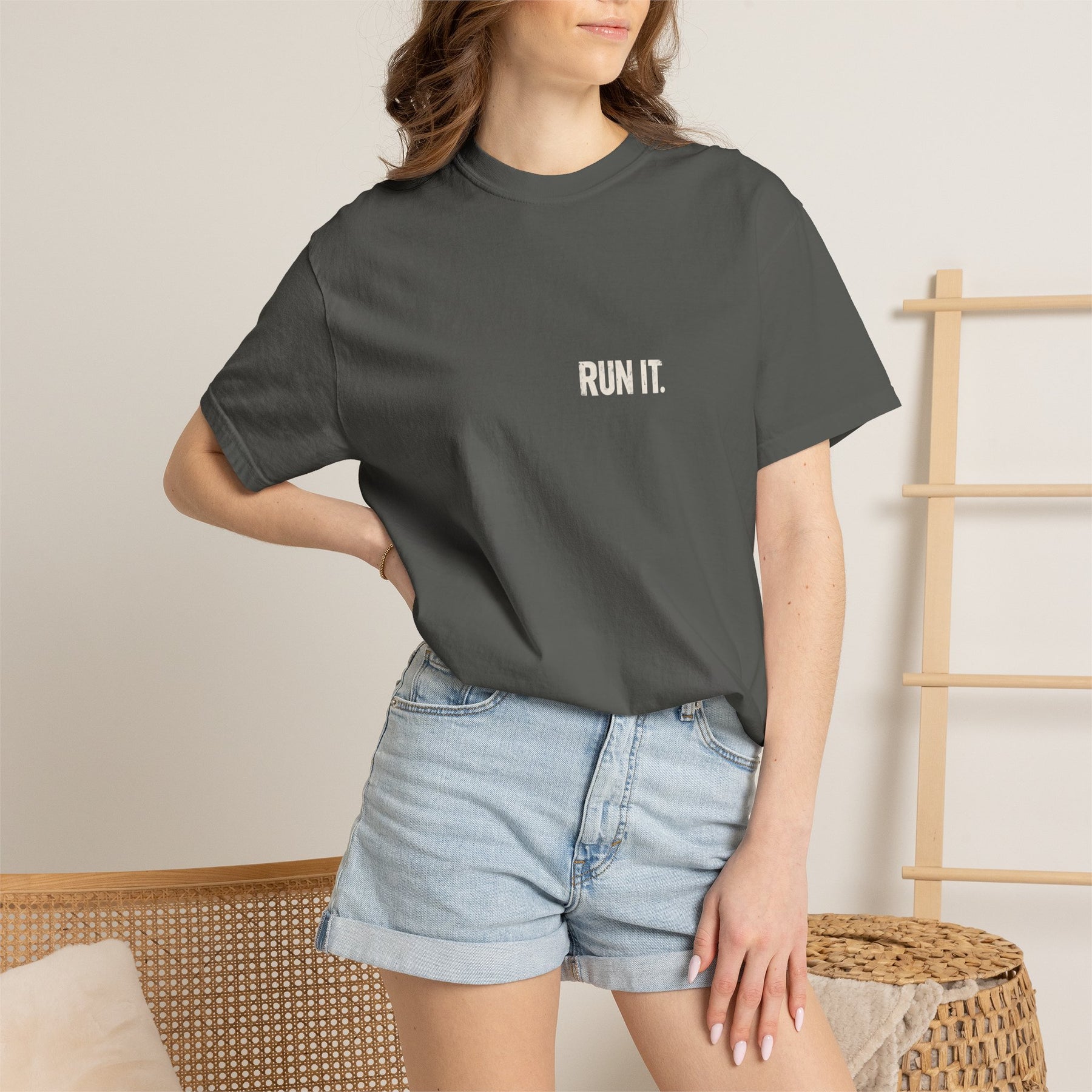 Run It Till It Breaks — Garment-Dyed Tee — alternate product view one