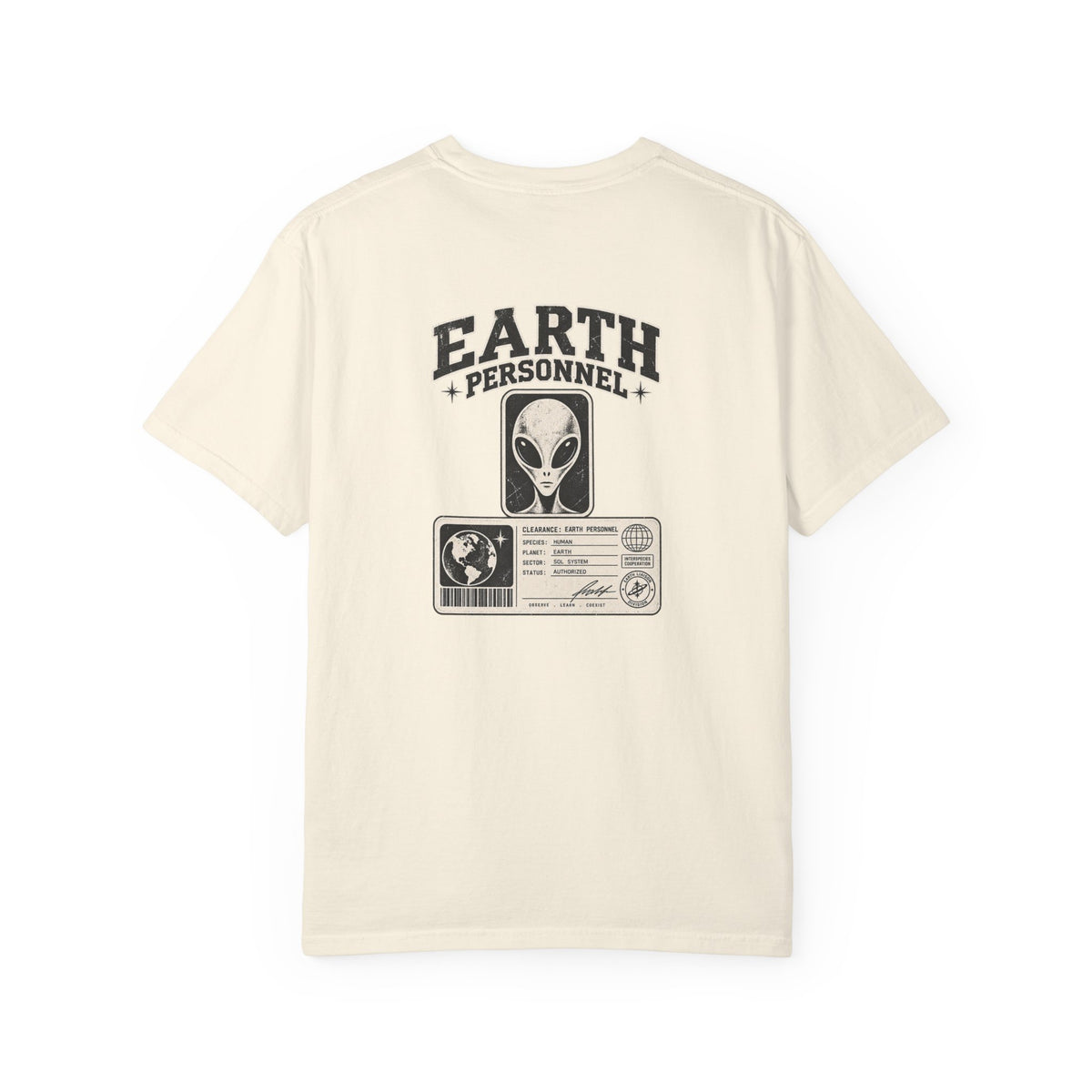 Earth Personnel — Garment-Dyed Tee — back product view