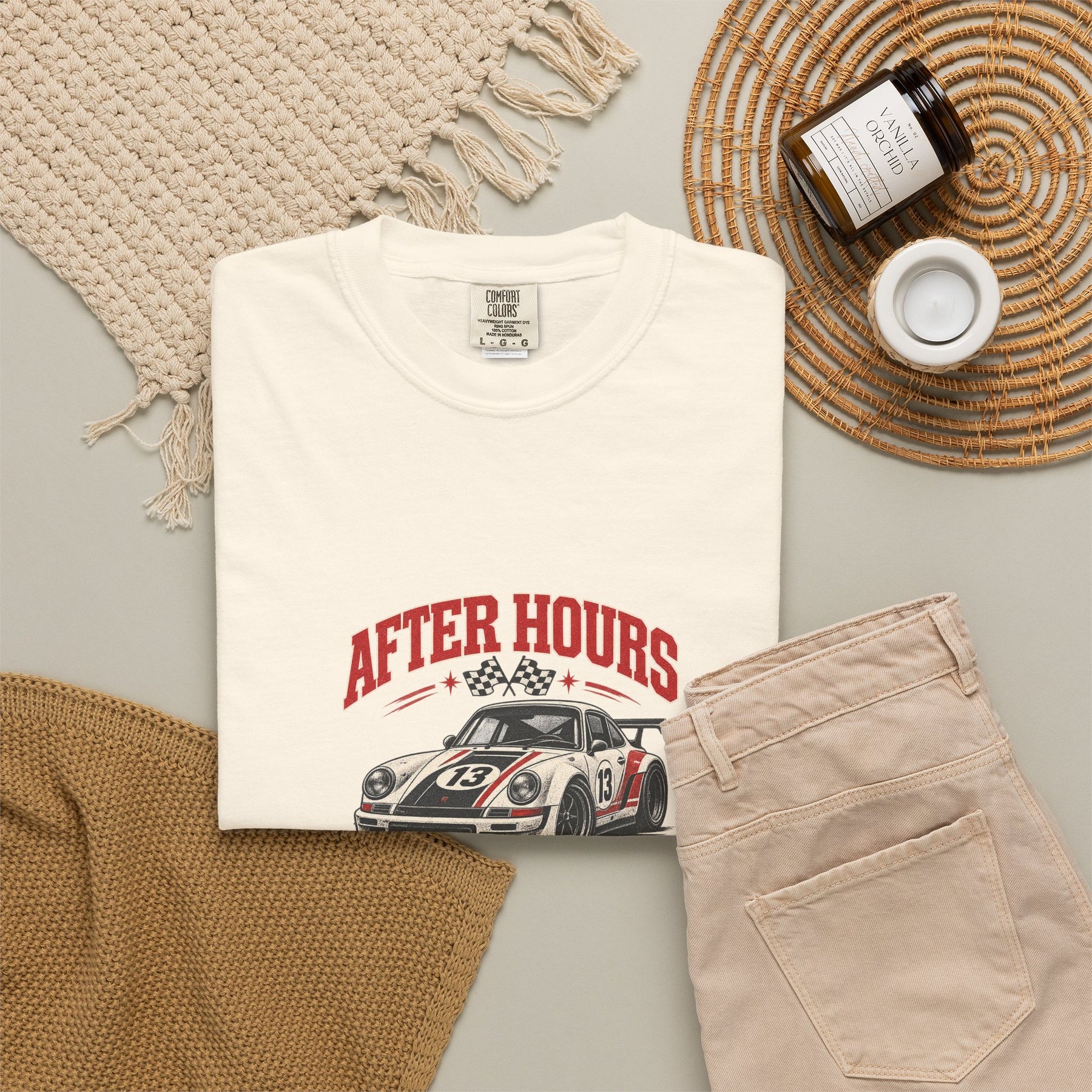 After Hours Motor Club — Garment-Dyed Tee — alternate product view three