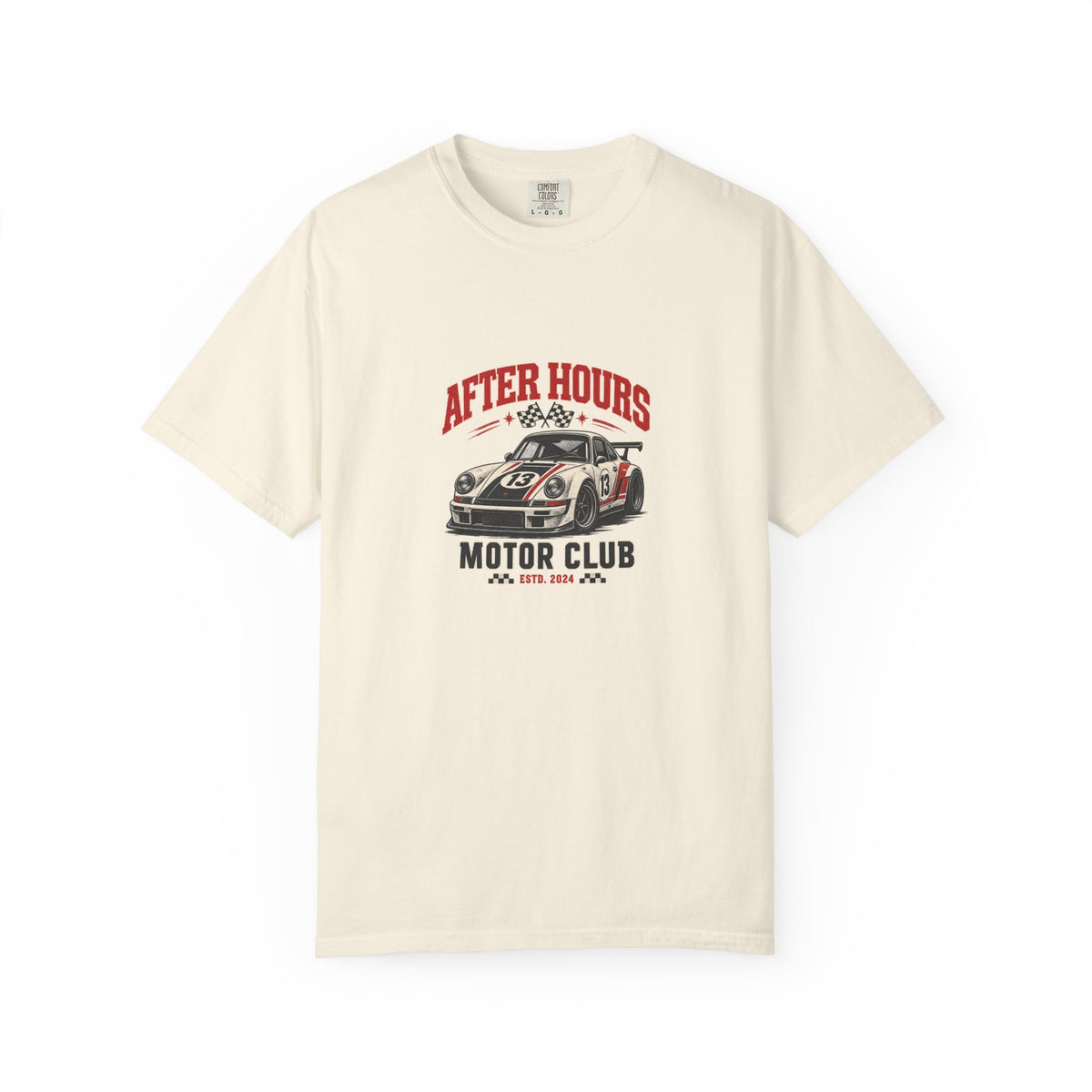 After Hours Motor Club — Garment-Dyed Tee — front product view
