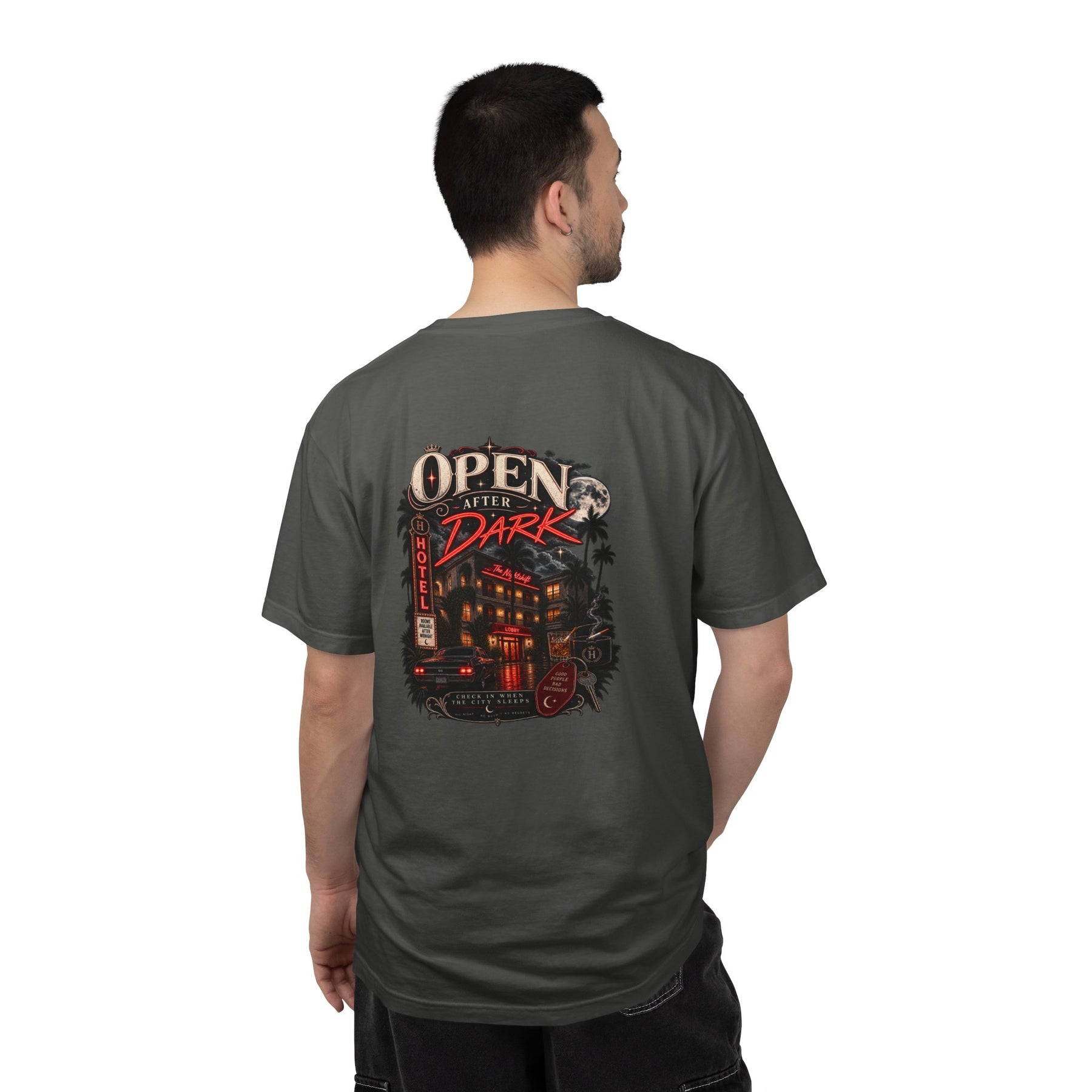 Open After Dark — Garment-Dyed Tee — alternate product view two