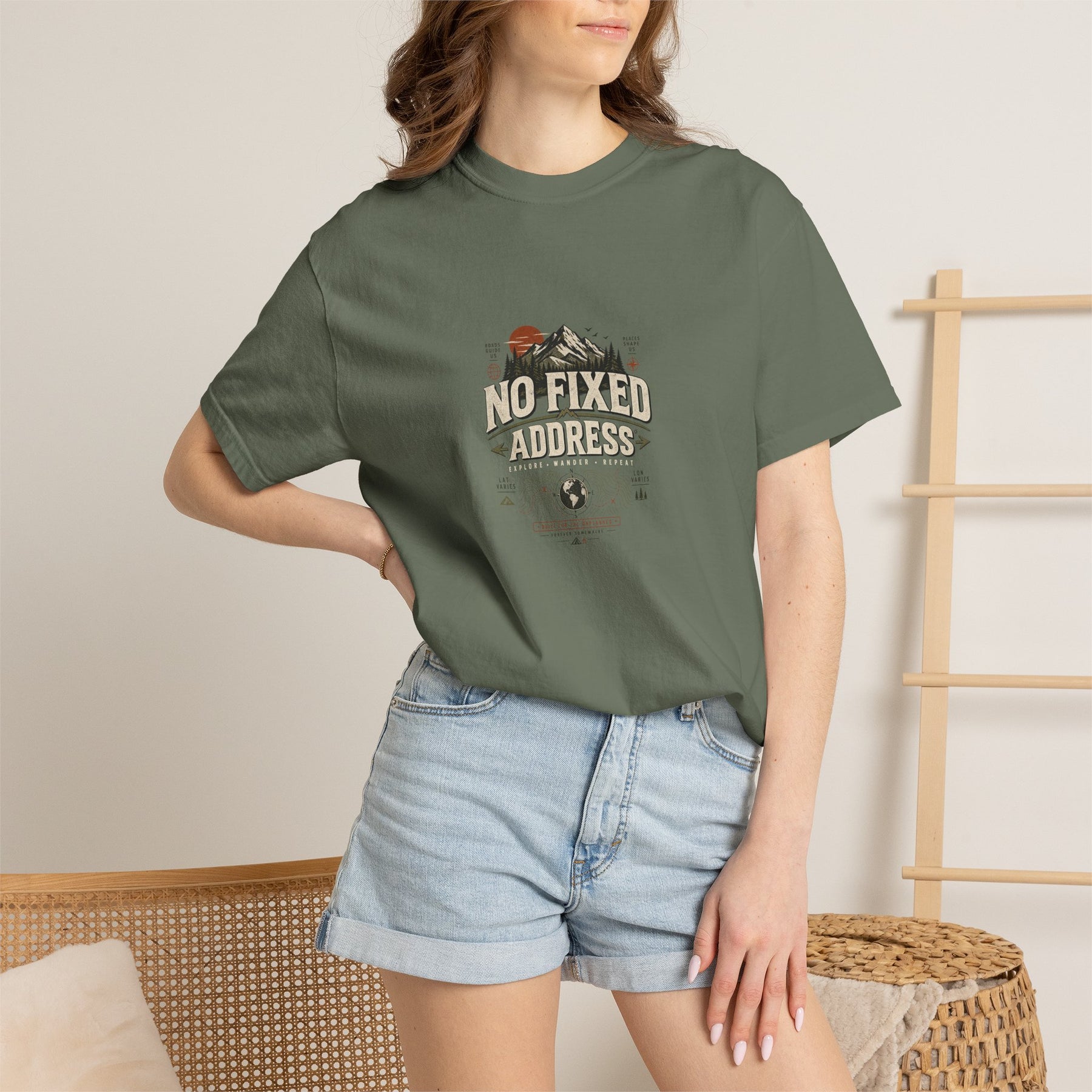 No Fixed Address — Garment-Dyed Tee — alternate product view one
