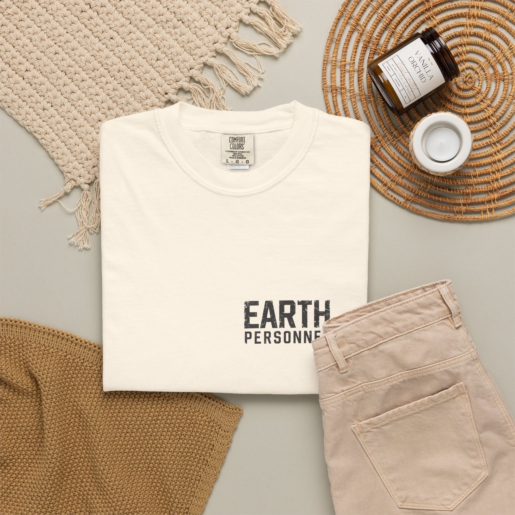 Earth Personnel — Garment-Dyed Tee — alternate product view three